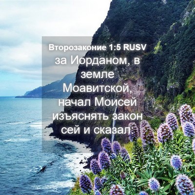 Picture 04 - Второзаконие 1:5 RUSV - за Иорданом, в земле - Bible Verse Picture