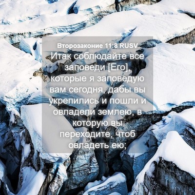 Picture 04 - Второзаконие 11:8 RUSV - Итак соблюдайте все - Bible Verse Picture