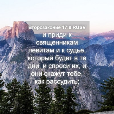 Picture 04 - Второзаконие 17:9 RUSV - и приди к священникам - Bible Verse Picture
