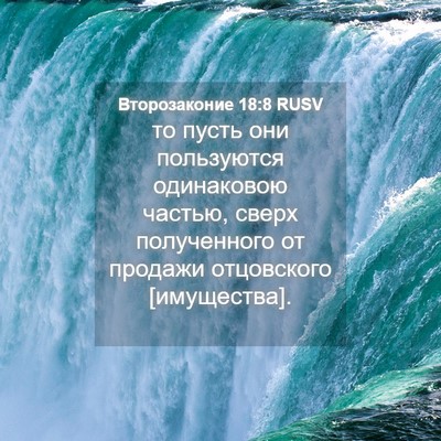 Picture 04 - Второзаконие 18:8 RUSV - то пусть они пользуются - Bible Verse Picture