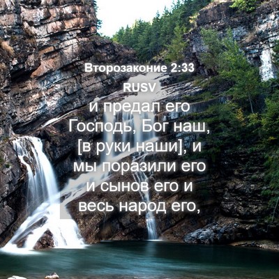 Picture 04 - Второзаконие 2:33 RUSV - и предал его Господь, Бог - Bible Verse Picture