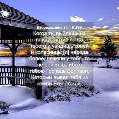 Picture 04 - Второзаконие 20:1 RUSV - Когда ты выйдешь на войну - Bible Verse Picture