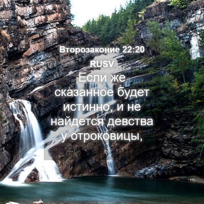 Picture 04 - Второзаконие 22:20 RUSV - Если же сказанное будет - Bible Verse Picture