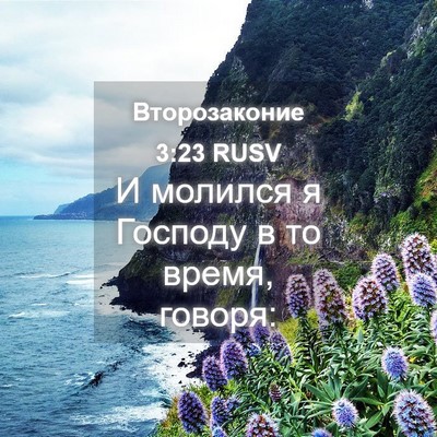 Picture 04 - Второзаконие 3:23 RUSV - И молился я Господу в то - Bible Verse Picture
