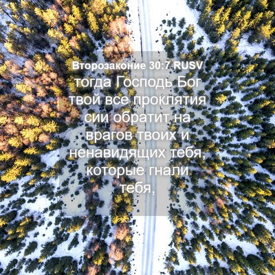 Picture 04 - Второзаконие 30:7 RUSV - тогда Господь Бог твой все - Bible Verse Picture