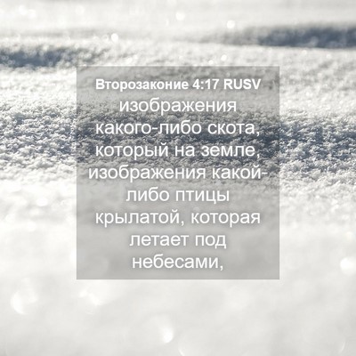 Picture 04 - Второзаконие 4:17 RUSV - изображения какого-либо - Bible Verse Picture