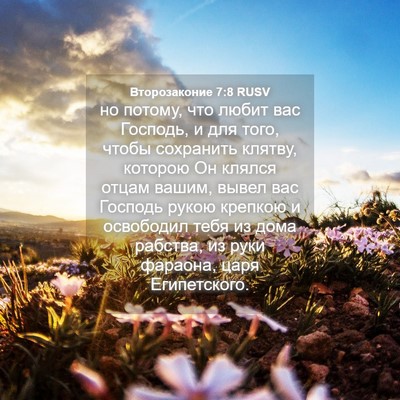 Picture 04 - Второзаконие 7:8 RUSV - но потому, что любит вас - Bible Verse Picture