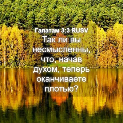 Picture 04 - Галатам 3:3 RUSV - Так ли вы несмысленны, что, - Bible Verse Picture