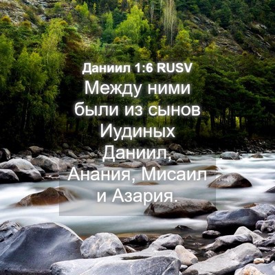 Picture 04 - Даниил 1:6 RUSV - Между ними были из сынов - Bible Verse Picture