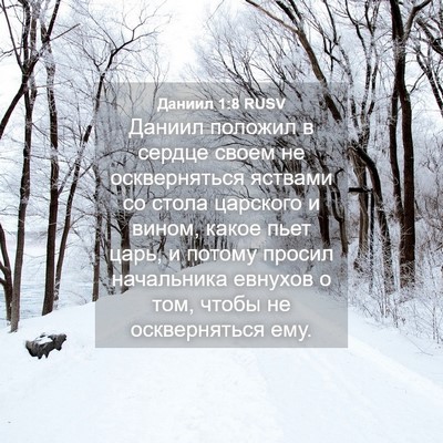 Picture 04 - Даниил 1:8 RUSV - Даниил положил в сердце - Bible Verse Picture