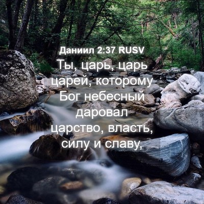 Picture 04 - Даниил 2:37 RUSV - Ты, царь, царь царей, - Bible Verse Picture