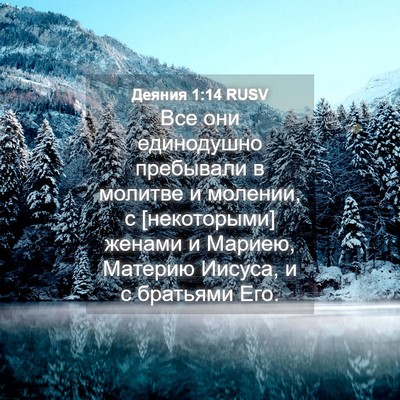 Picture 04 - Деяния 1:14 RUSV - Все они единодушно - Bible Verse Picture