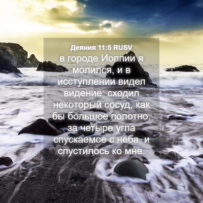 Picture 04 - Деяния 11:5 RUSV - в городе Иоппии я молился, - Bible Verse Picture