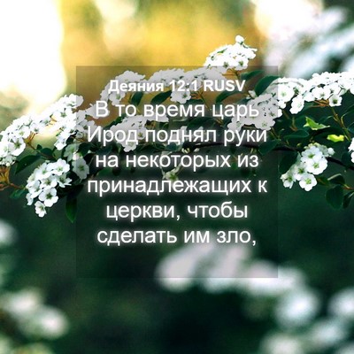 Picture 04 - Деяния 12:1 RUSV - В то время царь Ирод поднял - Bible Verse Picture