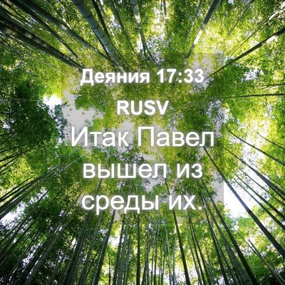 Picture 04 - Деяния 17:33 RUSV - Итак Павел вышел из среды - Bible Verse Picture