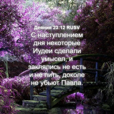 Picture 04 - Деяния 23:12 RUSV - С наступлением дня - Bible Verse Picture