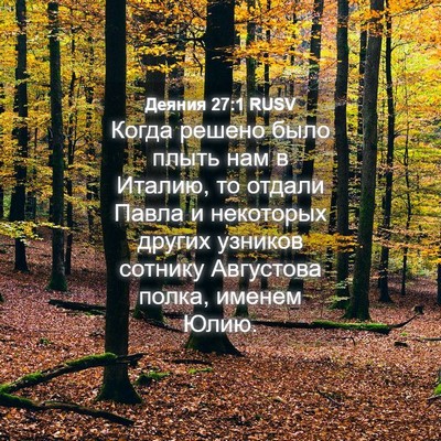 Picture 04 - Деяния 27:1 RUSV - Когда решено было плыть - Bible Verse Picture