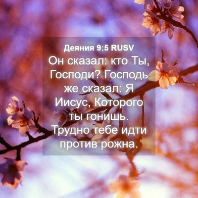 Picture 04 - Деяния 9:5 RUSV - Он сказал: кто Ты, Господи? - Bible Verse Picture