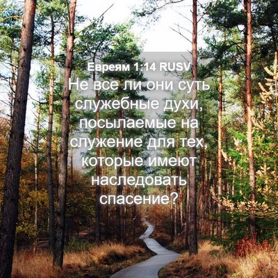 Picture 04 - Евреям 1:14 RUSV - Не все ли они суть - Bible Verse Picture