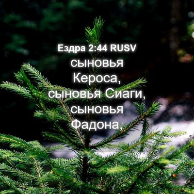 Picture 04 - Ездра 2:44 RUSV - сыновья Кероса, сыновья - Bible Verse Picture
