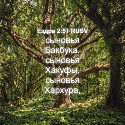 Picture 04 - Ездра 2:51 RUSV - сыновья Бакбука, сыновья - Bible Verse Picture