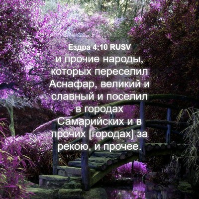 Picture 04 - Ездра 4:10 RUSV - и прочие народы, которых - Bible Verse Picture