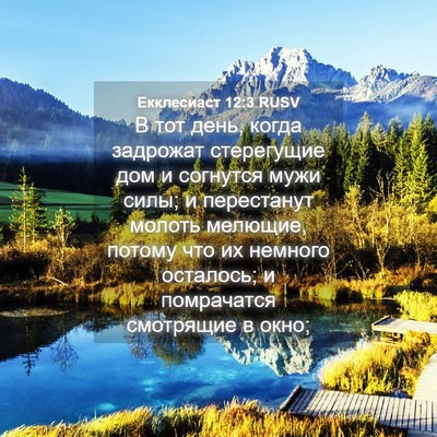 Picture 04 - Екклесиаст 12:3 RUSV - В тот день, когда задрожат - Bible Verse Picture