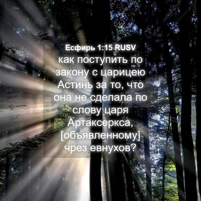 Picture 04 - Есфирь 1:15 RUSV - как поступить по закону с - Bible Verse Picture