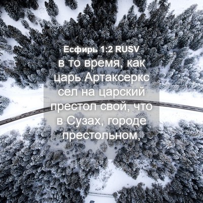 Picture 04 - Есфирь 1:2 RUSV - в то время, как царь - Bible Verse Picture