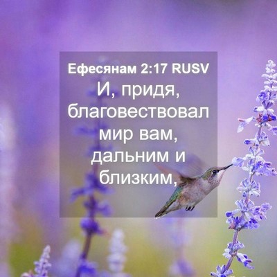 Picture 04 - Ефесянам 2:17 RUSV - И, придя, благовествовал - Bible Verse Picture