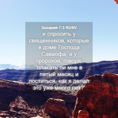 Picture 04 - Захария 7:3 RUSV - и спросить у священников, - Bible Verse Picture