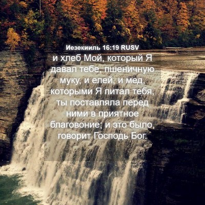 Picture 04 - Иезекииль 16:19 RUSV - и хлеб Мой, который Я давал - Bible Verse Picture