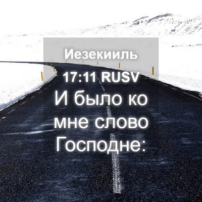 Picture 04 - Иезекииль 17:11 RUSV - И было ко мне слово - Bible Verse Picture