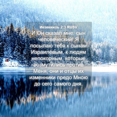 Picture 04 - Иезекииль 2:3 RUSV - И Он сказал мне: сын - Bible Verse Picture