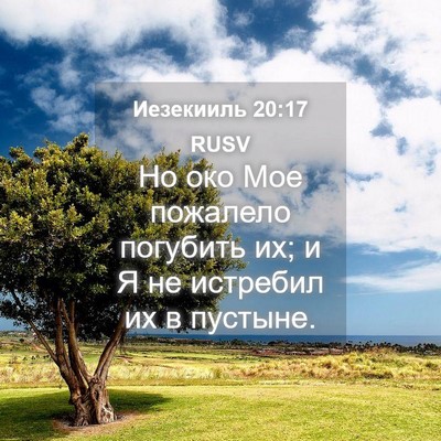 Picture 04 - Иезекииль 20:17 RUSV - Но око Мое пожалело - Bible Verse Picture