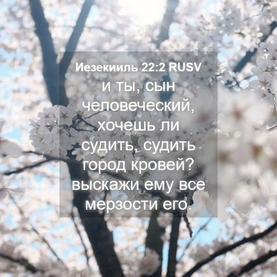 Picture 04 - Иезекииль 22:2 RUSV - и ты, сын человеческий, - Bible Verse Picture