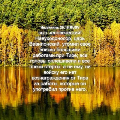 Picture 04 - Иезекииль 29:18 RUSV - сын человеческий! - Bible Verse Picture