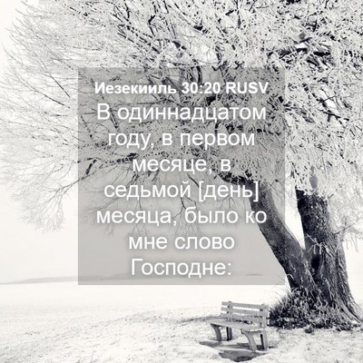 Picture 04 - Иезекииль 30:20 RUSV - В одиннадцатом году, в - Bible Verse Picture