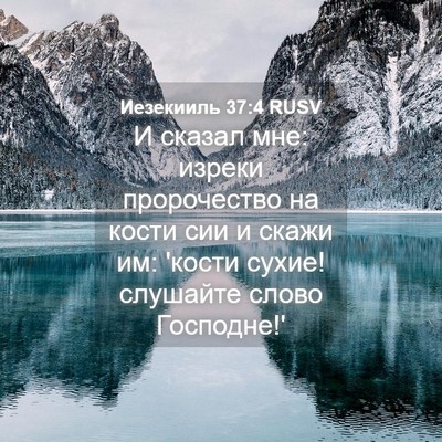 Picture 04 - Иезекииль 37:4 RUSV - И сказал мне: изреки - Bible Verse Picture