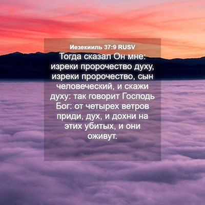 Picture 04 - Иезекииль 37:9 RUSV - Тогда сказал Он мне: изреки - Bible Verse Picture