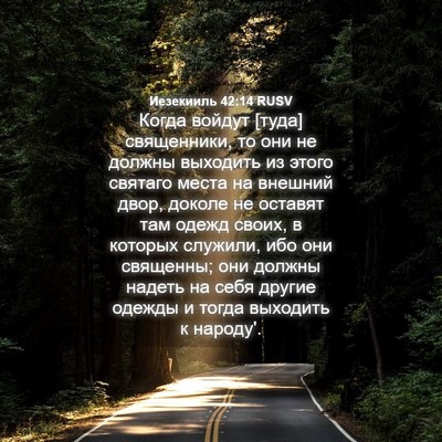 Picture 04 - Иезекииль 42:14 RUSV - Когда войдут [туда] - Bible Verse Picture