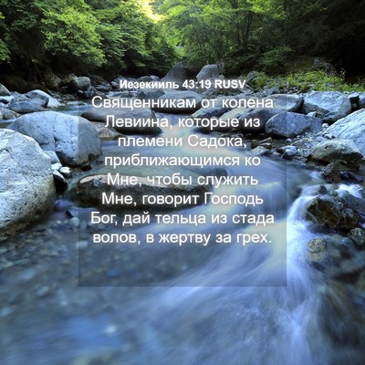 Picture 04 - Иезекииль 43:19 RUSV - Священникам от колена - Bible Verse Picture