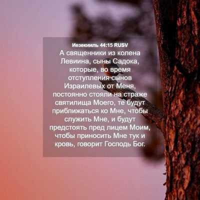 Picture 04 - Иезекииль 44:15 RUSV - А священники из колена - Bible Verse Picture