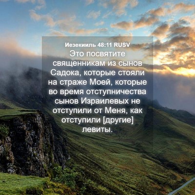 Picture 04 - Иезекииль 48:11 RUSV - Это посвятите священникам - Bible Verse Picture