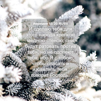 Picture 04 - Иеремия 15:20 RUSV - И сделаю тебя для этого - Bible Verse Picture