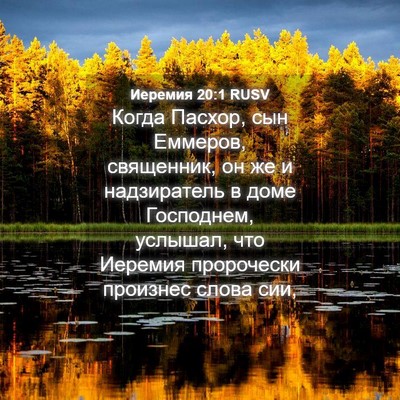 Picture 04 - Иеремия 20:1 RUSV - Когда Пасхор, сын Еммеров, - Bible Verse Picture