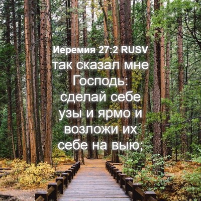Picture 04 - Иеремия 27:2 RUSV - так сказал мне Господь: - Bible Verse Picture