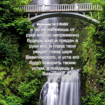 Picture 04 - Иеремия 34:3 RUSV - и ты не избежишь от руки - Bible Verse Picture