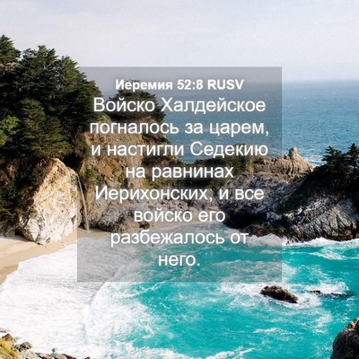 Picture 04 - Иеремия 52:8 RUSV - Войско Халдейское - Bible Verse Picture