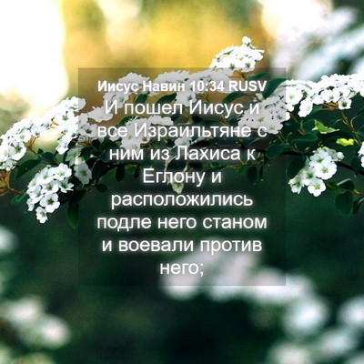 Picture 04 - Иисус Навин 10:34 RUSV - И пошел Иисус и все - Bible Verse Picture